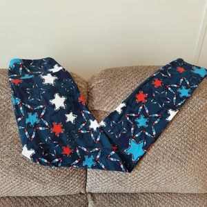 Nwot's Lularoe Star Print OS Leggings